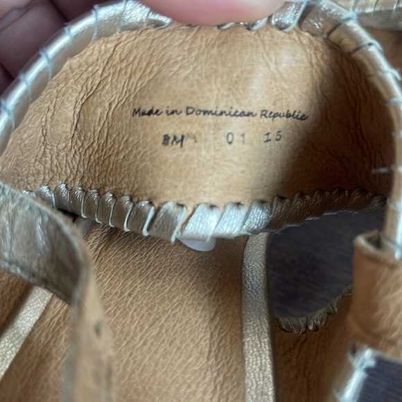 Jack Rogers Gold Twine Wedge Size 8M - Picture 4 of 5